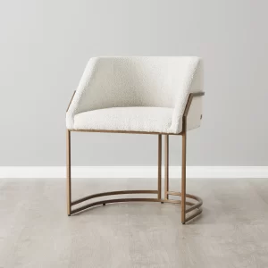 Laura Cream Boucle Dining Chair1