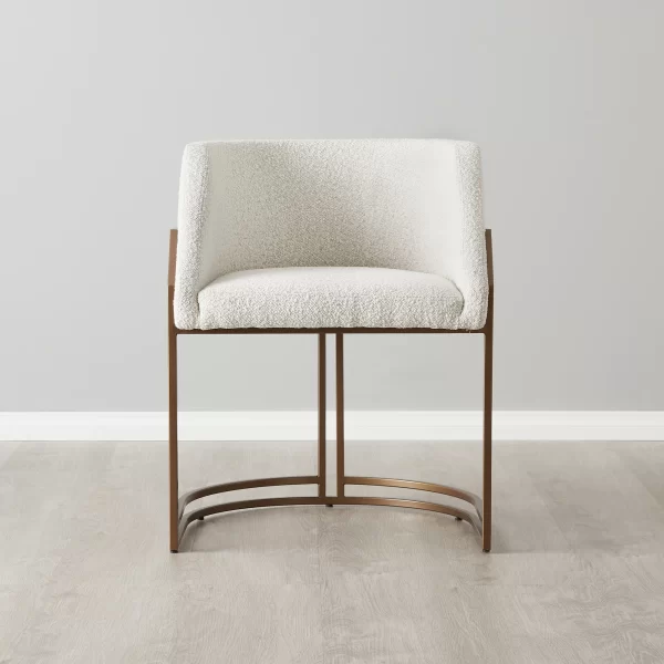 Laura Cream Boucle Dining Chair1