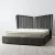 Madrid Charcoal Velvet Queen Bed