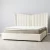 Madrid Cream Velvet Queen Bed