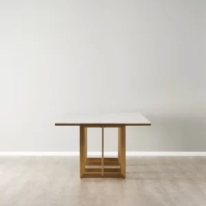 Maia White Sintered Stone Dining Table