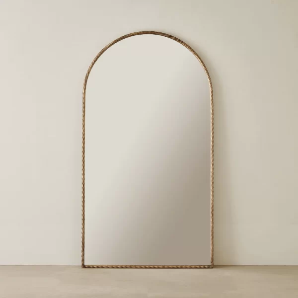 Millaray II Antique Gold Arch Mirror 180 cm