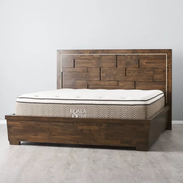 Montana Deep Brown Wooden Queen Bed