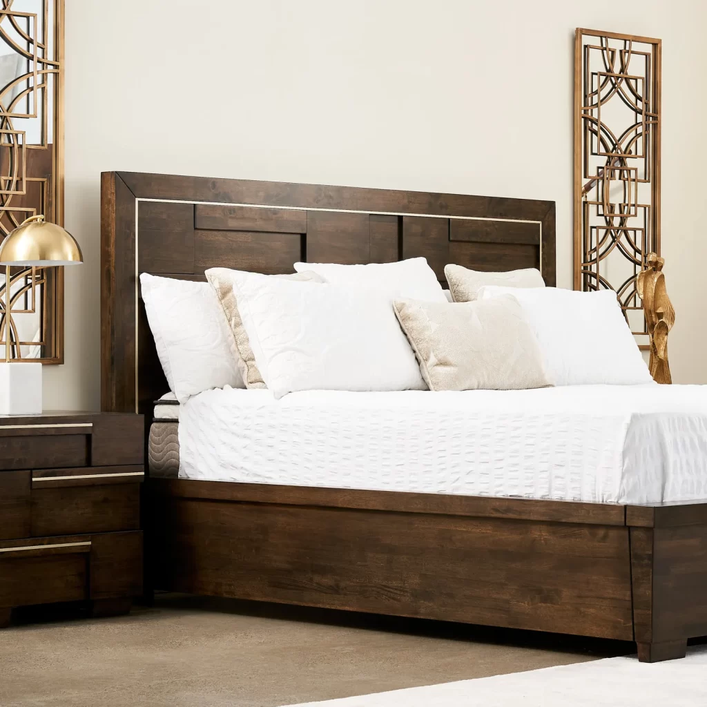 Montana Deep Brown Wooden Queen Bed