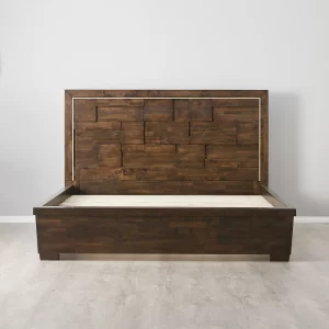 Montana Deep Brown Wooden Queen Bed