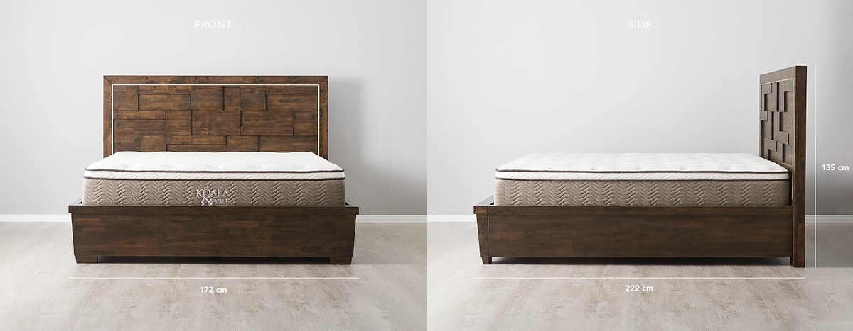 Montana Deep Brown Wooden Queen Bed