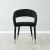 Moulin Black Boucle Dining Chair - Brushed Gold Legs