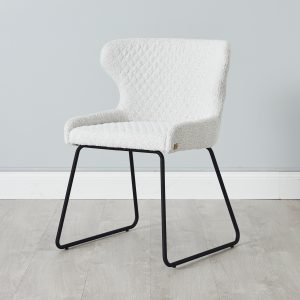 Quinn Cream Boucle Dining Chair1