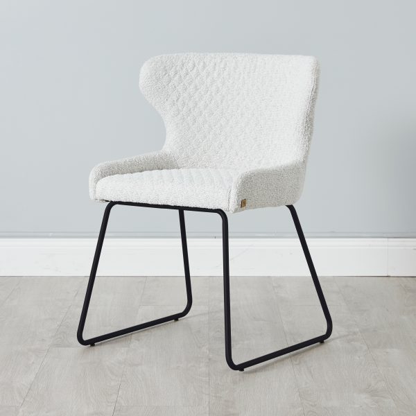 Quinn Cream Boucle Dining Chair1