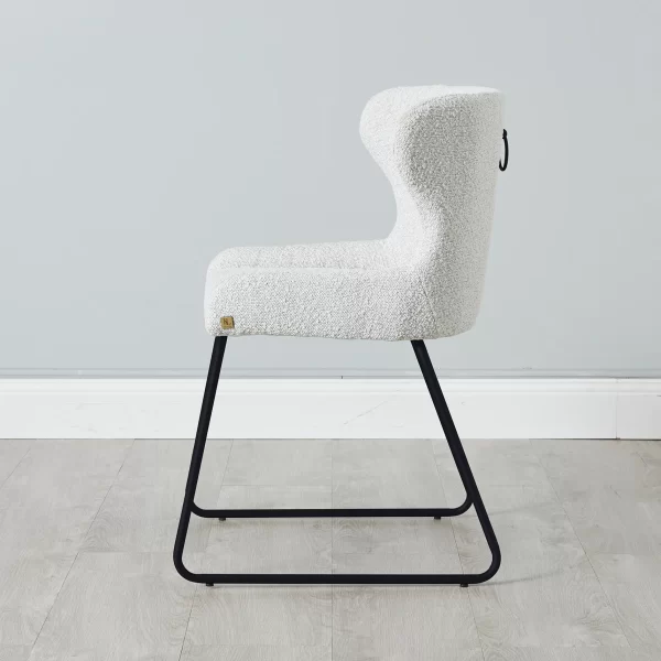 Quinn Cream Boucle Dining Chair1