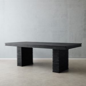 Rafiki Black Mango Wood Dining Table - Large