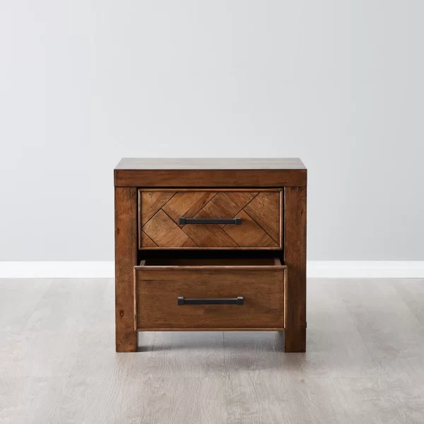 Regina Wooden Veneer Bedside Table