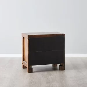 Regina Wooden Veneer Bedside Table