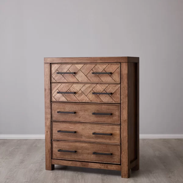 Regina Wooden Veneer Chest Drawers1