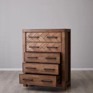 Regina Wooden Veneer Chest Drawers