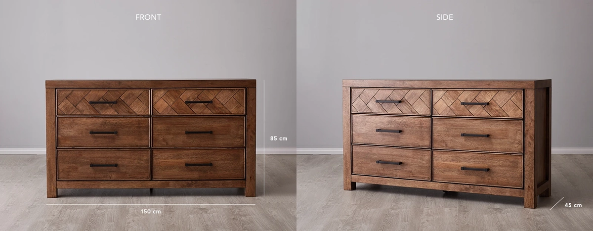 Regina Wooden Veneer Dresser