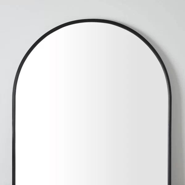 Ronson Black Arched Floor Mirror