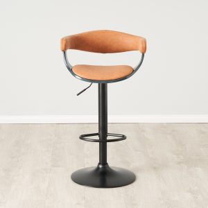 Ryker Vintage Tan Vegan Leather Bar Stool