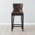 Saxon Nude Beige Vegan Leather Bar Stool