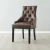 Saxon Brown Vegan Leather Dining Chair