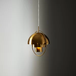 Selene Brushed Gold Metal Chandelier - 38 cm Brushed Gold Metal Shade