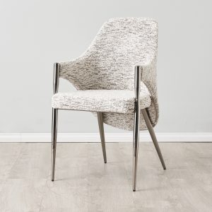 Selma Granite Boucle Dining Chair1