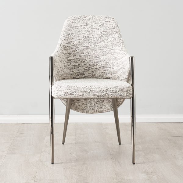 Selma Granite Boucle Dining Chair1