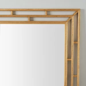 Sophia Antique Gold Square Wooden Mirror