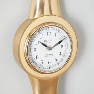 Time Keeper Matte Antique Brass Wall Clock