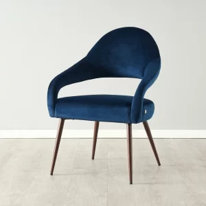 Torq II Navy Velvet Chair