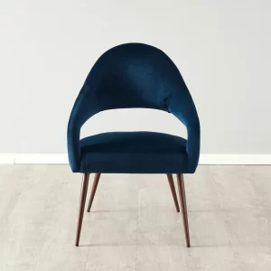 Torq II Navy Velvet Chair