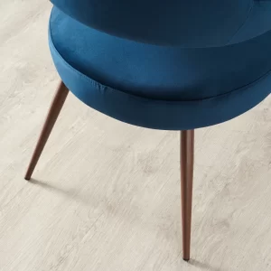 Torq II Navy Velvet Chair