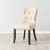 Viktor Cream Vegan Leather Dining Chair - Lionhead Pull