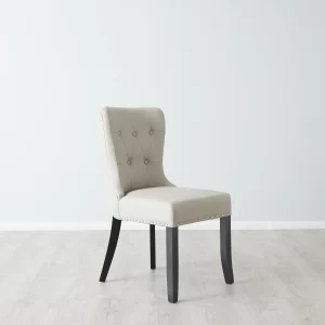 Viktor Stone Beige Vegan Leather Dining Chair3