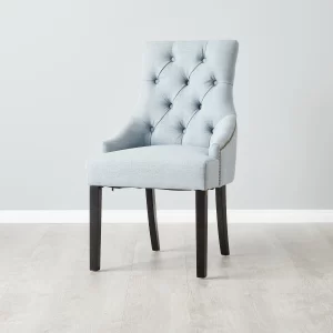 Vivienne Light Blue Woven Fabric Dining Chair