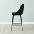 Winston III Black Velvet 64cm Counter Stool